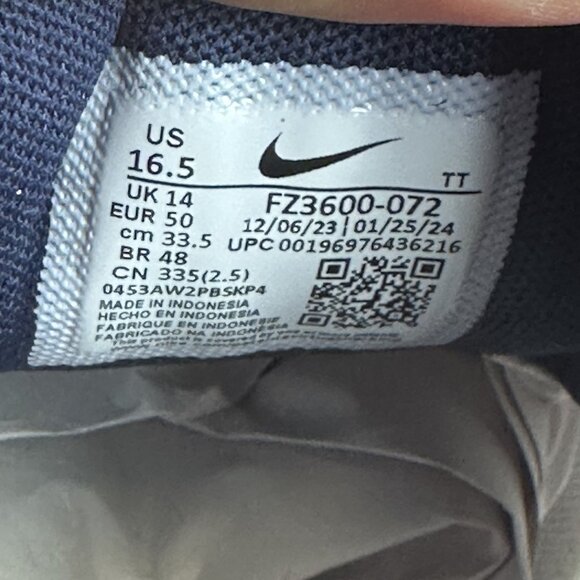 Nike Phoneix Waffle Men's 15/Women's 16.5 Light None Navy Running Shoes - Picture 8 of 8